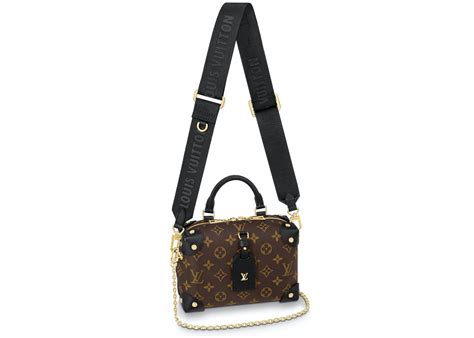 louis vuitton petite malle souple monogram empreinte brown/black